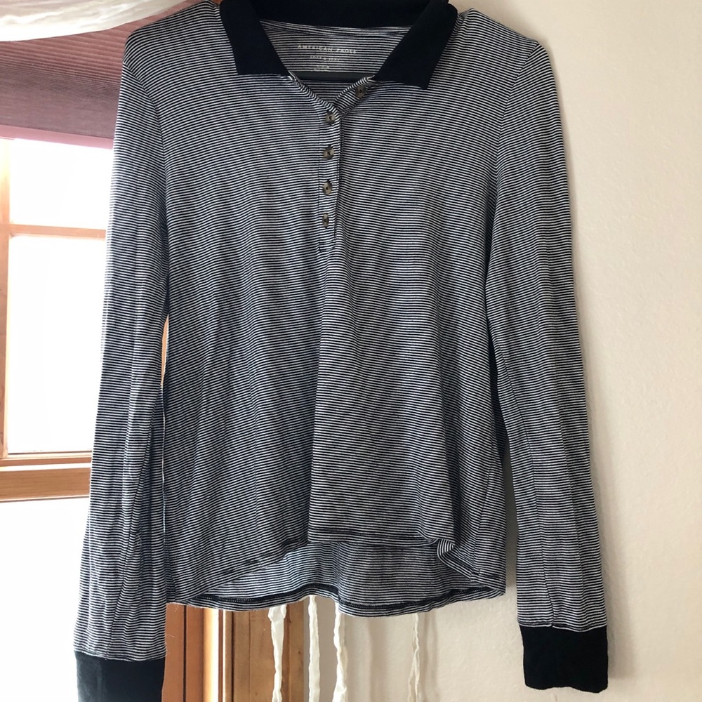 Collard striped shirt
